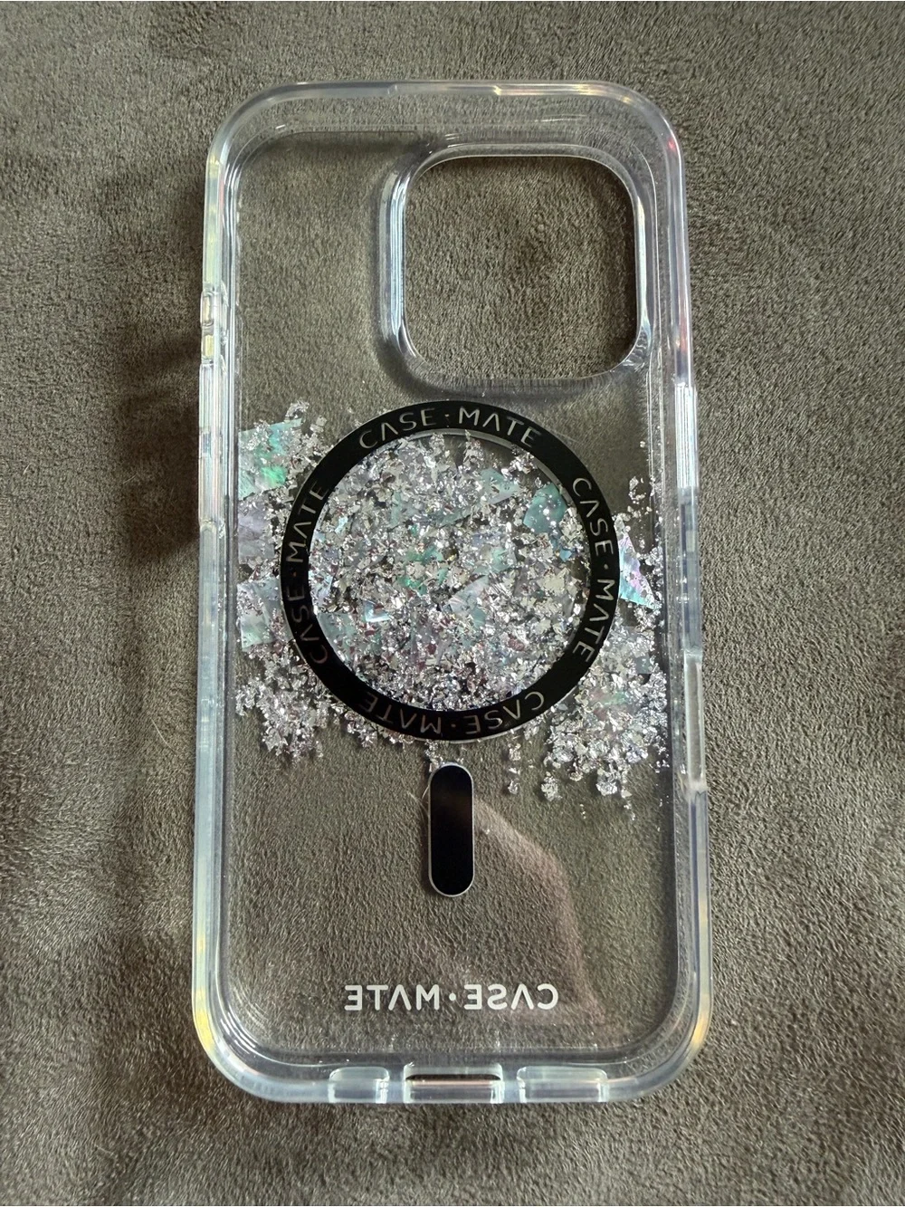 Case-Mate Clear Iridescent Glitter MagSafe Phone Case - Clear-16Pro